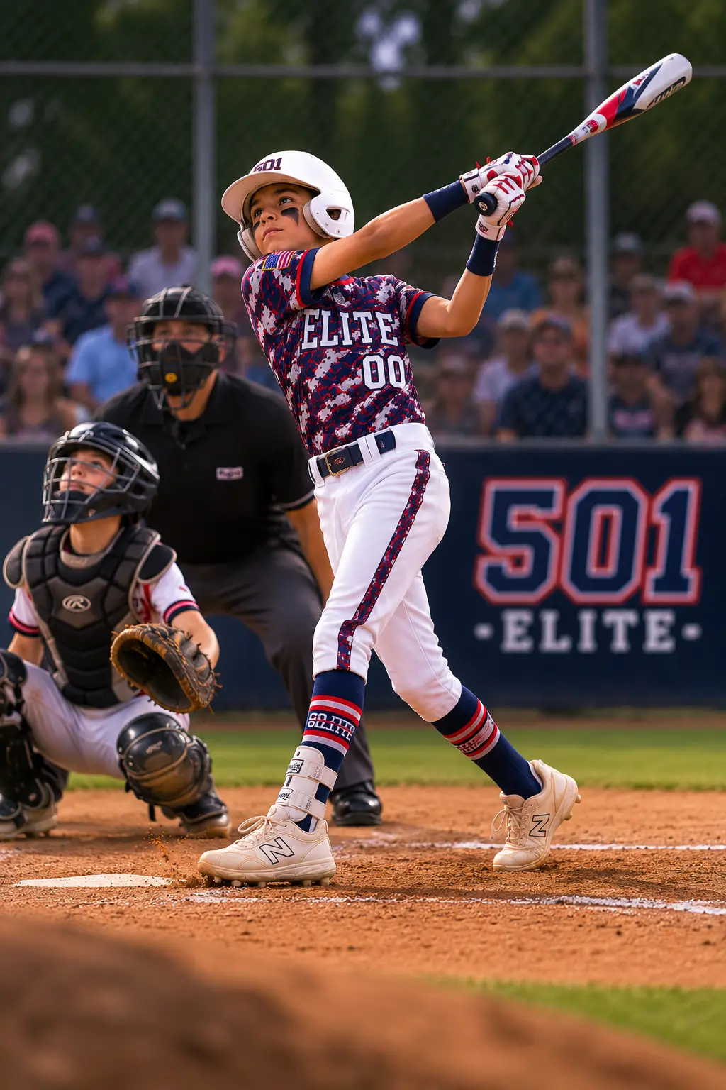 501 Elite youth baseball action
